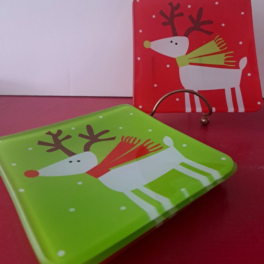 set of 4 Square Plates